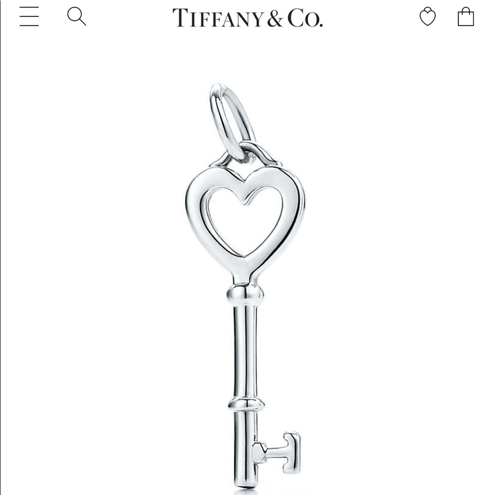 Tiffany & Co. Silver - Necklace - Heart Key